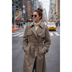 intage London Fog Trench Coat Fur Lining | Belted Coat | Classic. unisex
